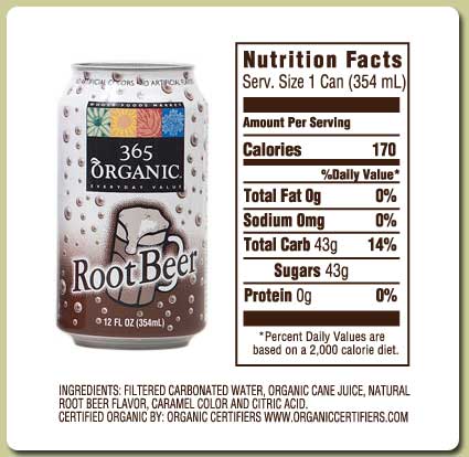 365 Organic root beer