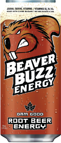 Beaver Buzz Energy root beer