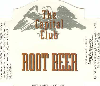 Capital Club root beer
