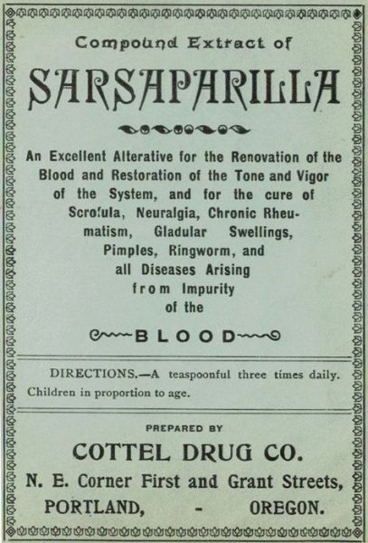 Cottle Drug Co. Sarsaparilla root beer