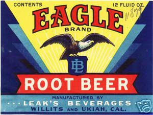 Eagle (CA) root beer
