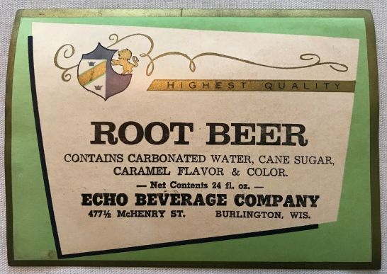 Echo Beverage Company root beer