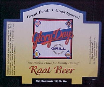 Glory Days Grill root beer