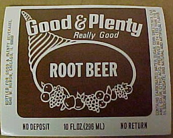Good & Plenty root beer