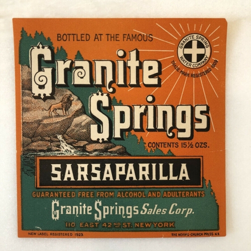 Granite Springs Sarsaparilla root beer