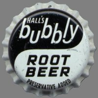 Hall's Bubbly root beer