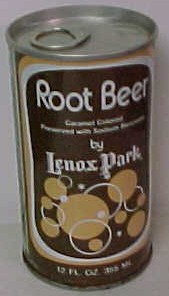 Lenox Park root beer