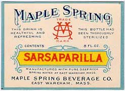 Maple Spring Sarsaparilla root beer