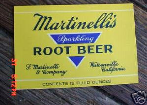Martinelli's root beer