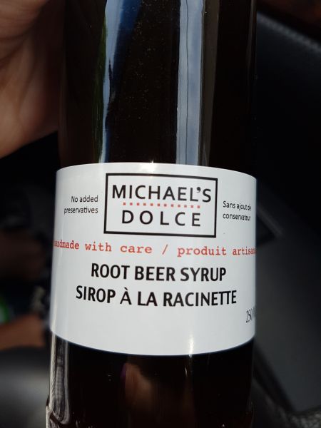 Michael's Dolce root beer syrup root beer