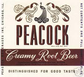 Peacock root beer