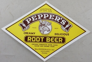 Pepper's root beer