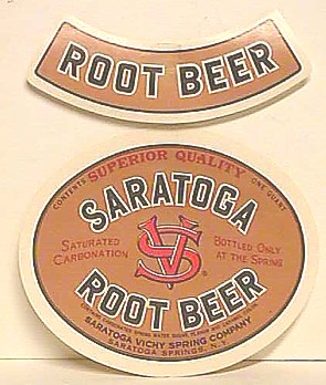 Saratoga root beer label