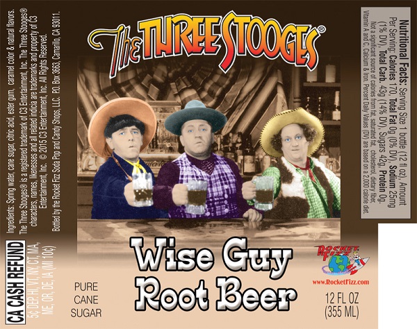 The Three Stooges Wise Guy root beer