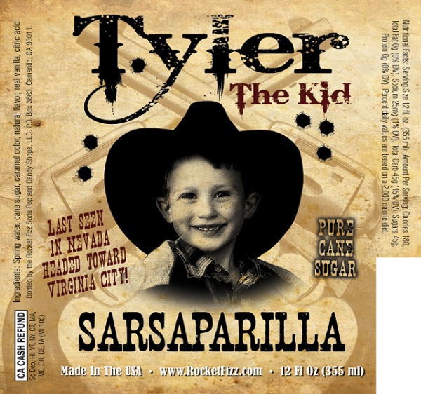Tyler The Kid Sarsaparilla root beer